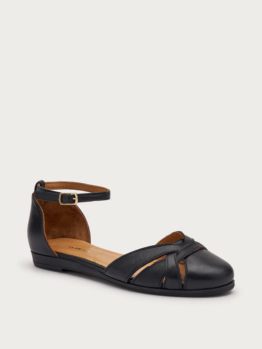 Sandali fisher nappa + cinturino