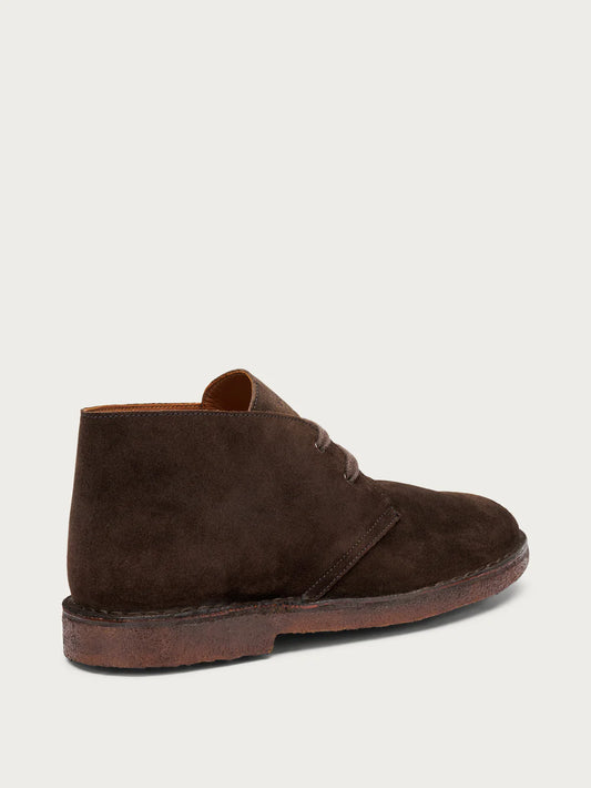 Desert boot con suola in Crèpe