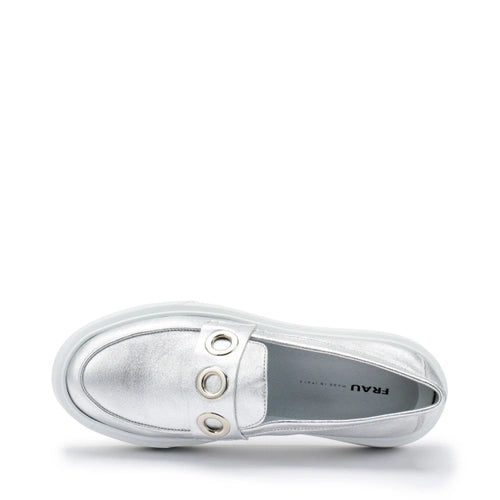 Mocassini in pelle laminata