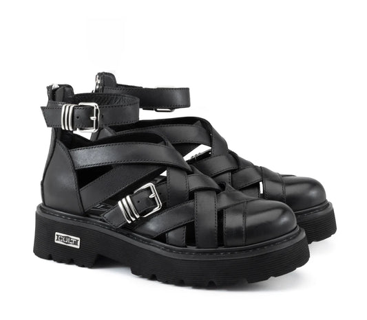 Sandalo aperto fibbie