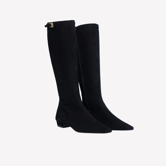 Stivali in camoscio Fold