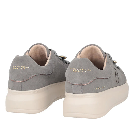 Sneakers in suede con ape gioiello