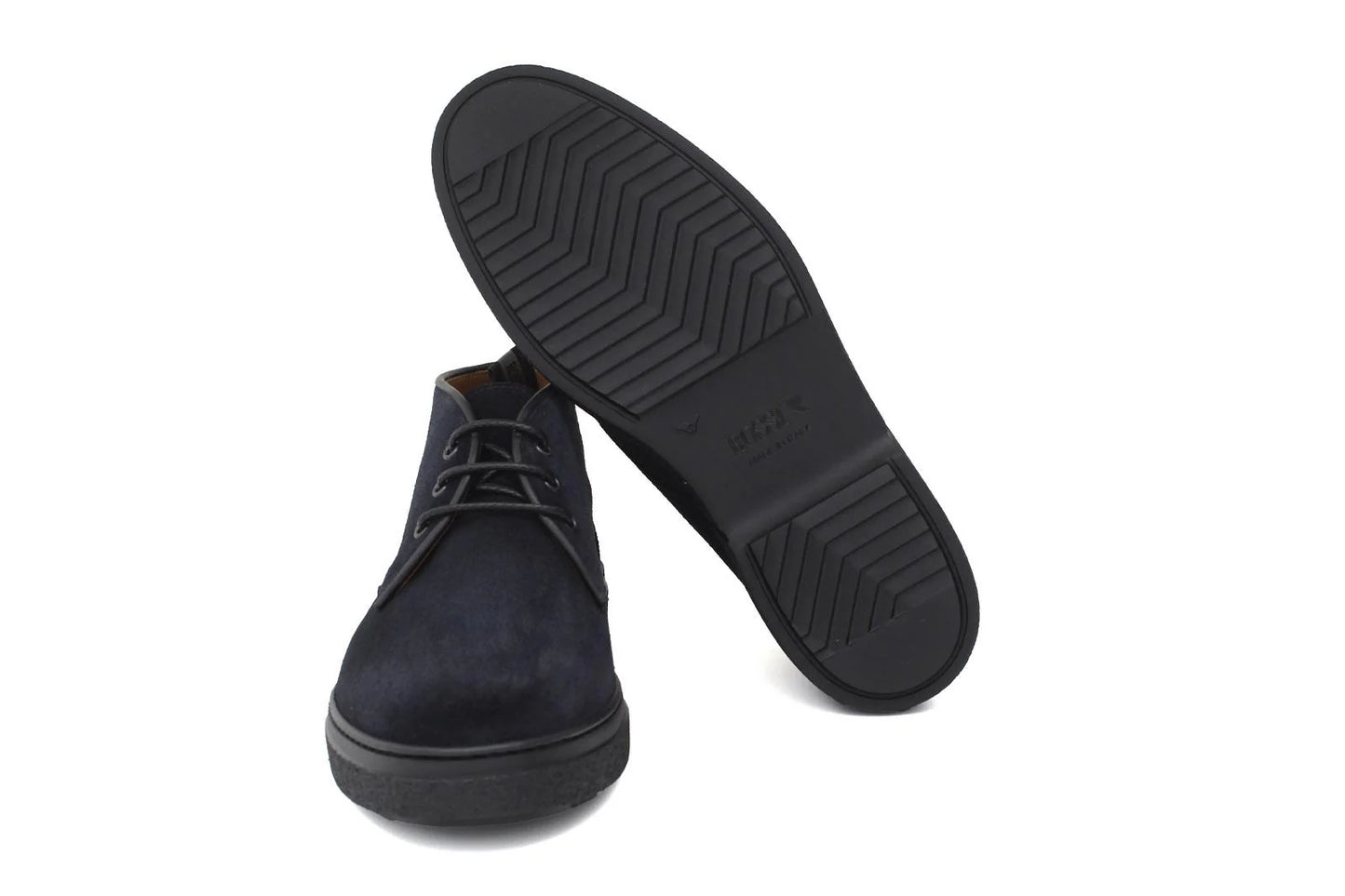 Polacchino stringato in camoscio