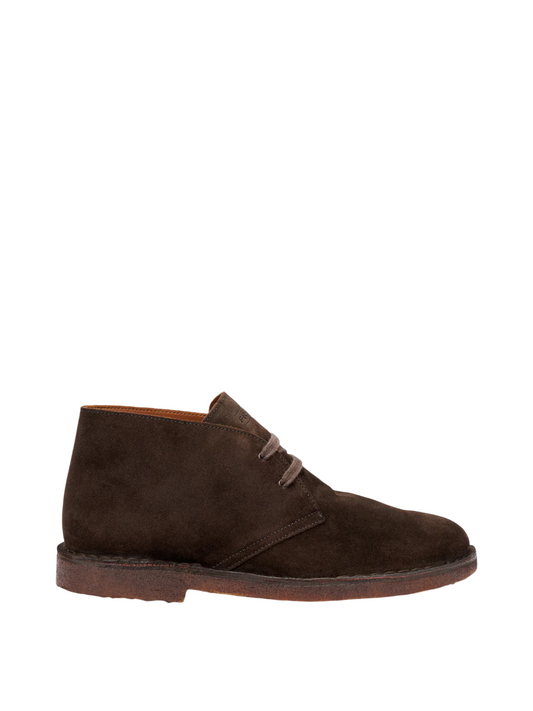Desert boot con suola in Crèpe
