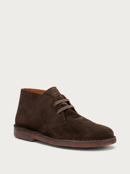 Desert boot con suola in Crèpe