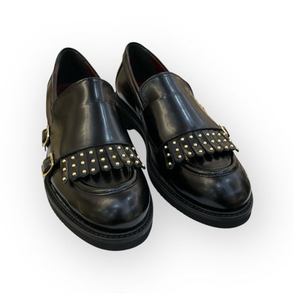 Mocassini frangia borchie