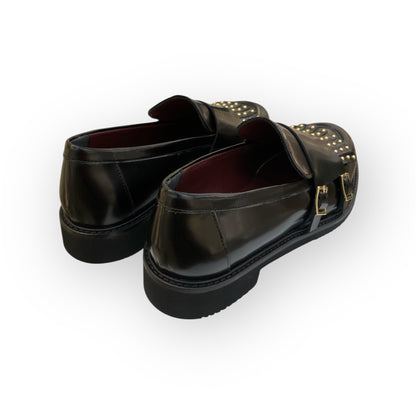 Mocassini frangia borchie