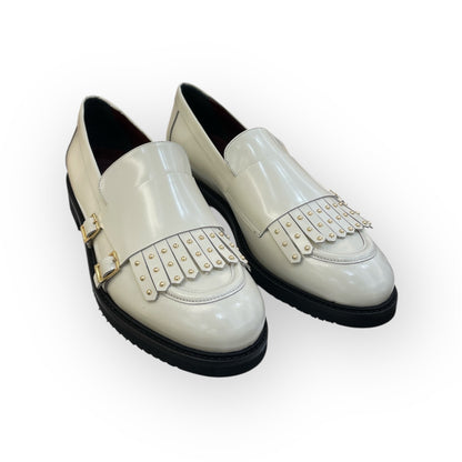 Mocassini frangia borchie