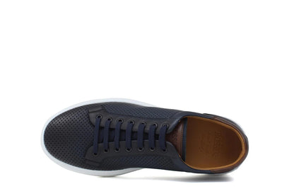 Sneaker in vitello naturale traforato