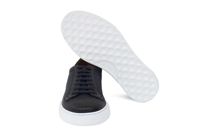 Sneaker in vitello naturale traforato