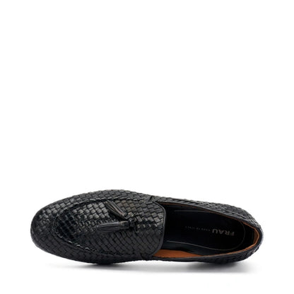 Mocassini pelle intrecciata