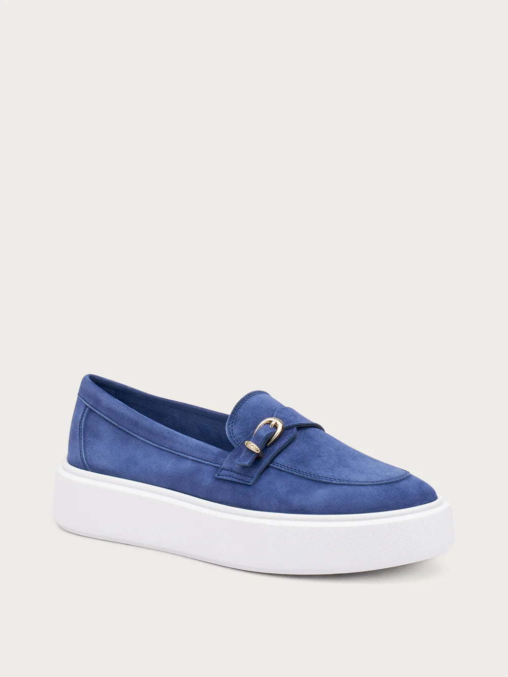 Mocassino fibbia in suede
