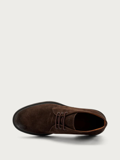 Polacchino in pelle scamosciata