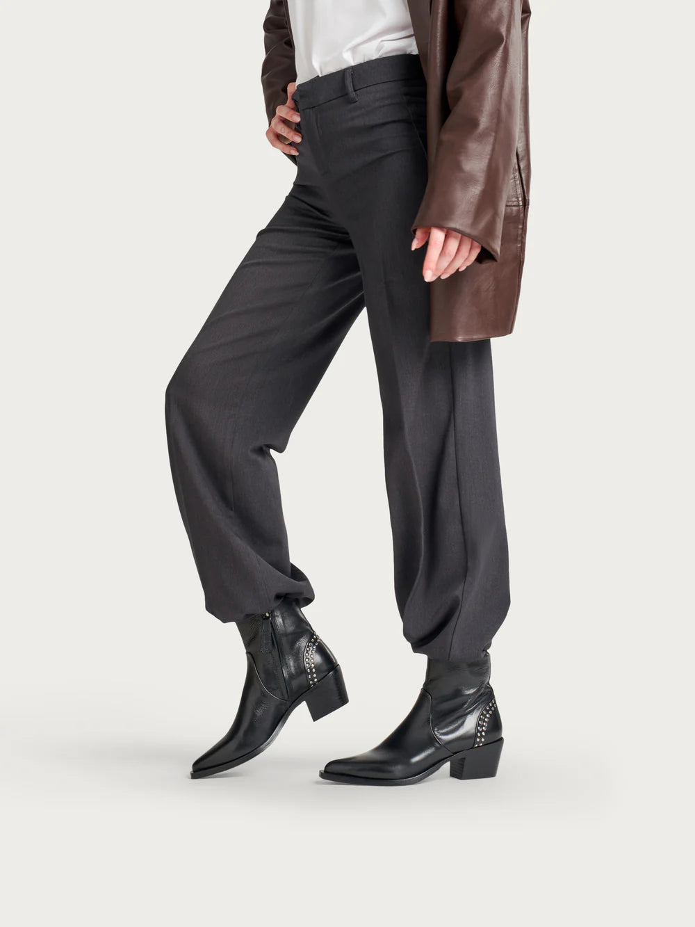 Stivaletti texani in pelle