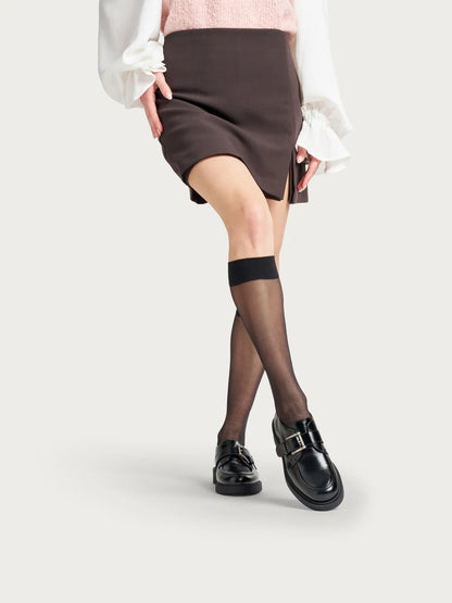 Allacciate in pelle lucida creased