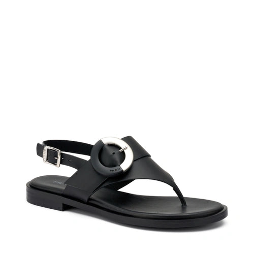 Sandali in pelle con fibbia