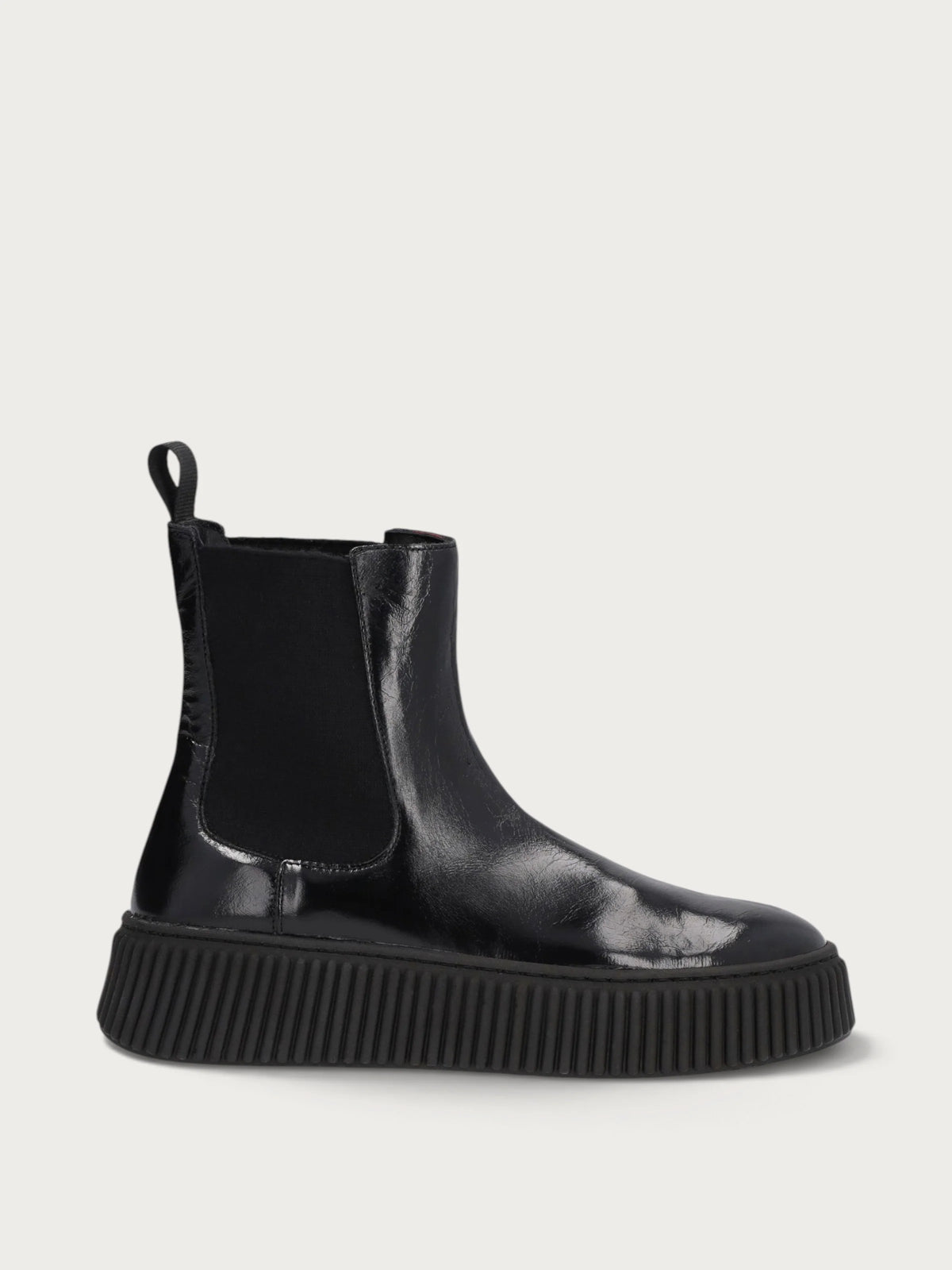Stivaletto beatles sporty - casual in pelle lucida