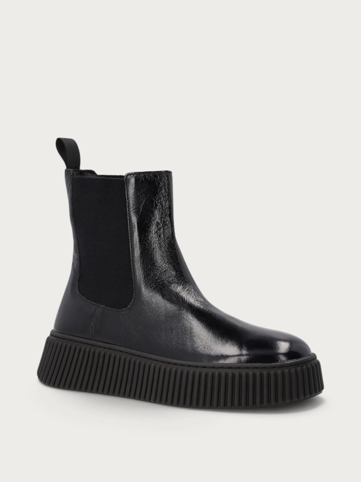 Stivaletto beatles sporty - casual in pelle lucida
