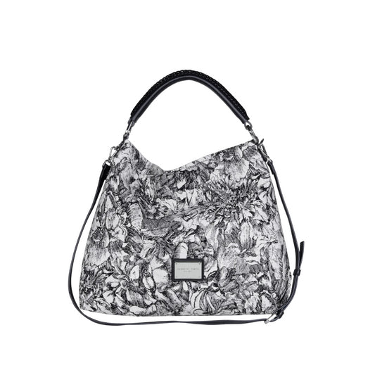 Borsa tote in tessuto jacquard