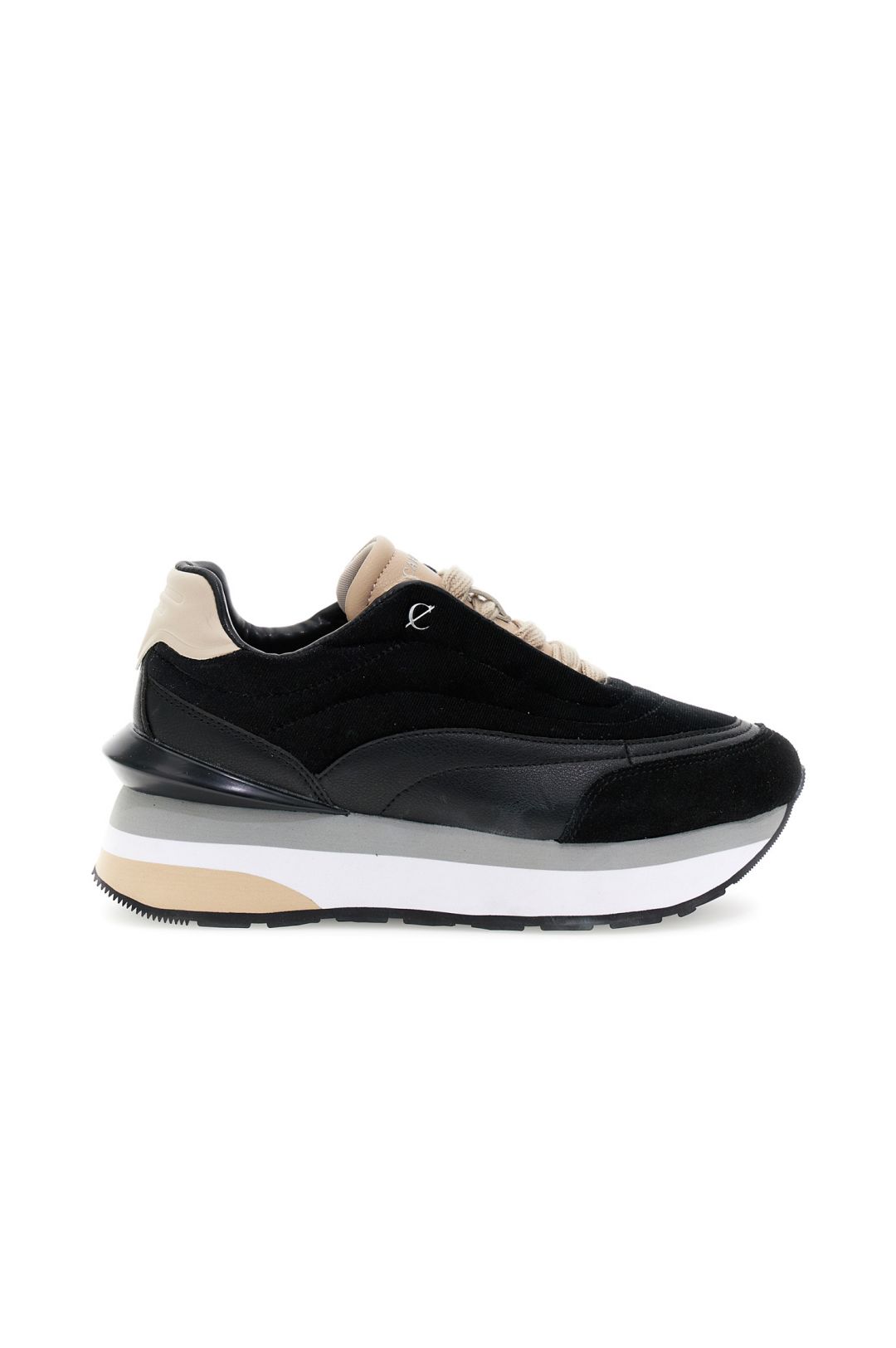 Sneaker velluto e pelle