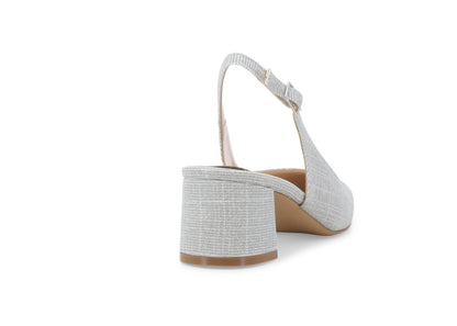 Décolleté donna slingback in tessuto galassia