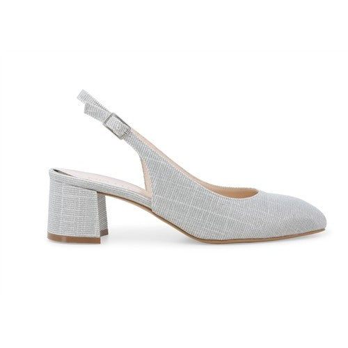Décolleté donna slingback in tessuto galassia