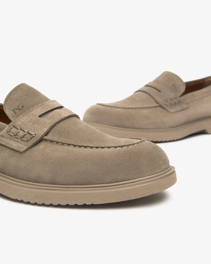 Mocassini in camoscio