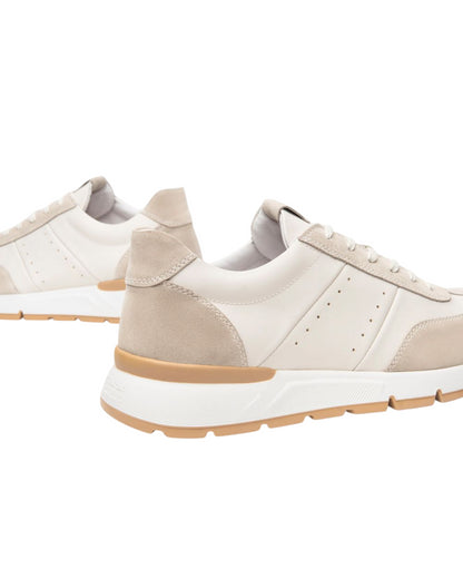 Sneakers in pelle e camoscio