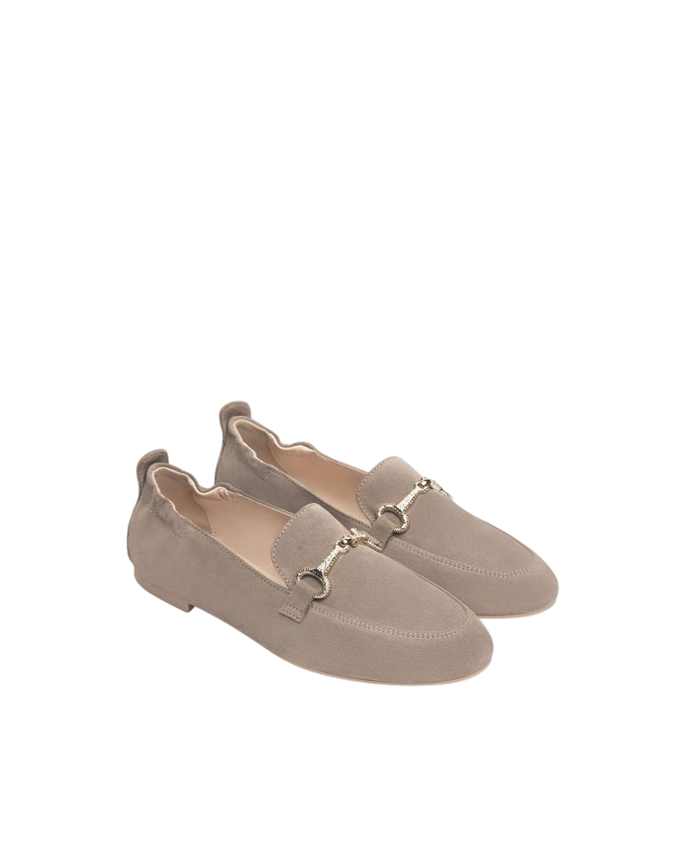 Mocassini in suede morsetto