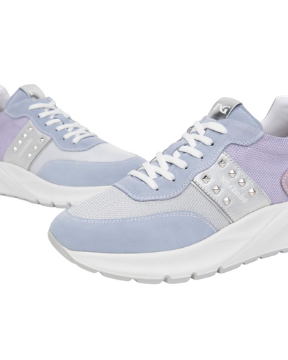 Sneakers in suede e tela