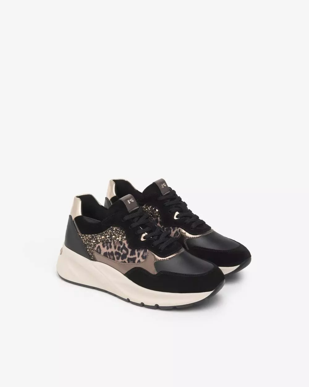 Sneakers in suede e pelle