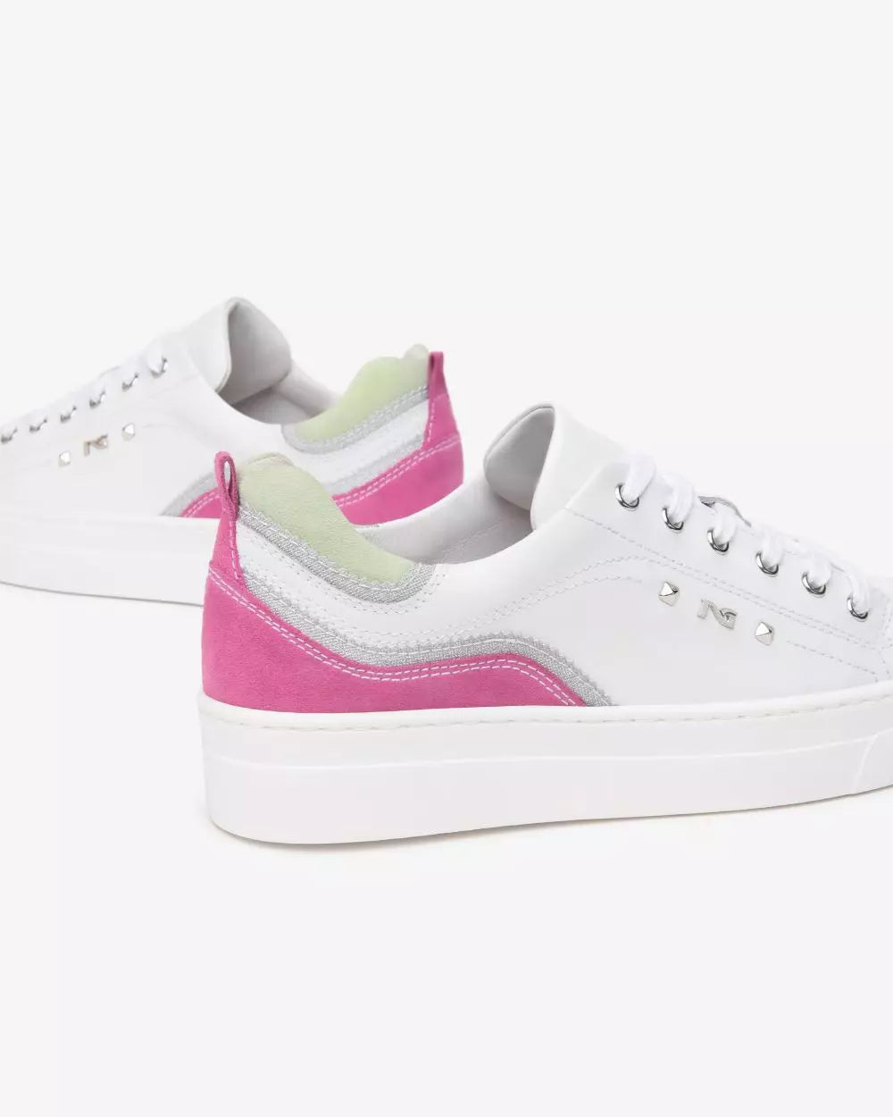 Sneakers in pelle e suede