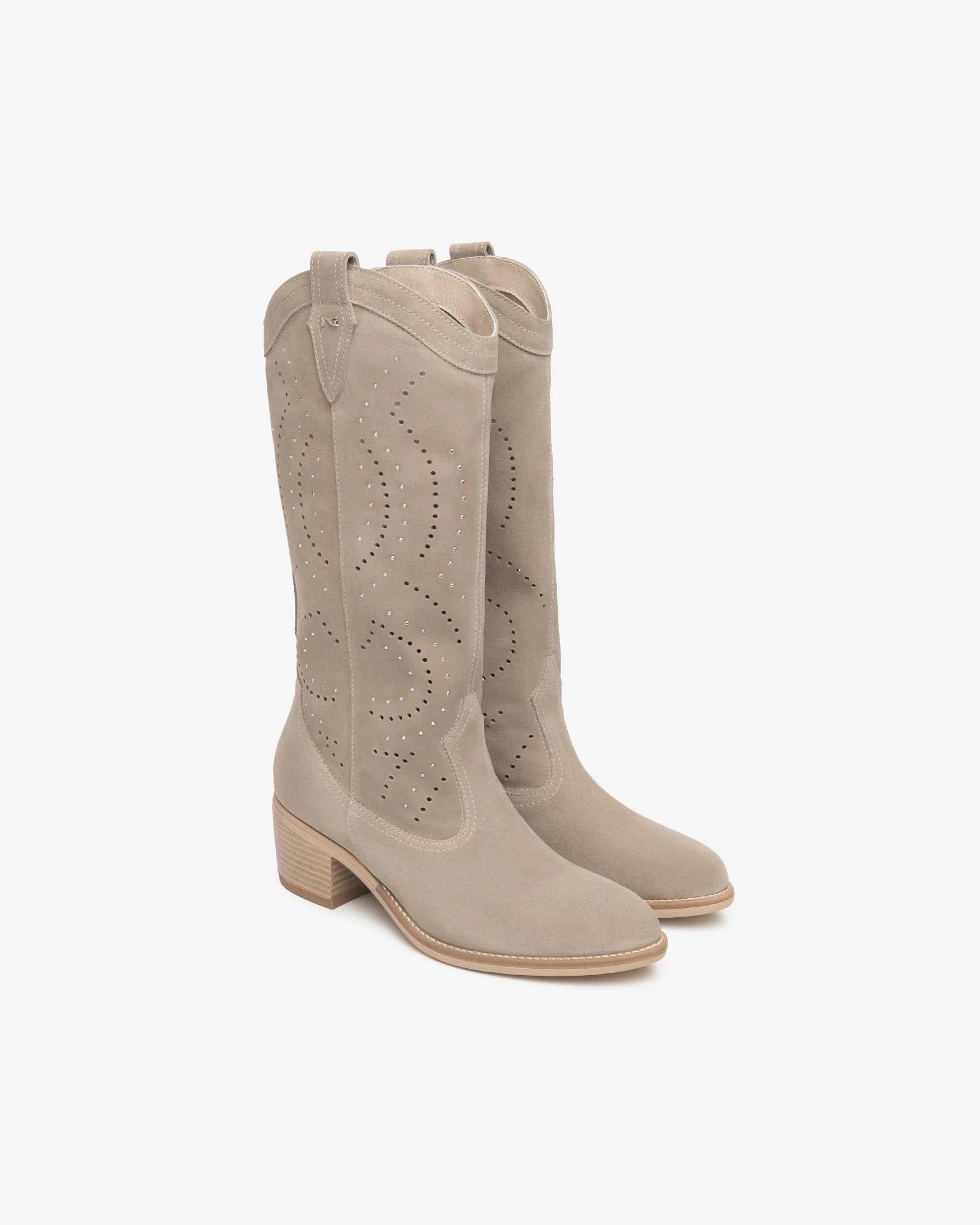 Stivale texano in camoscio