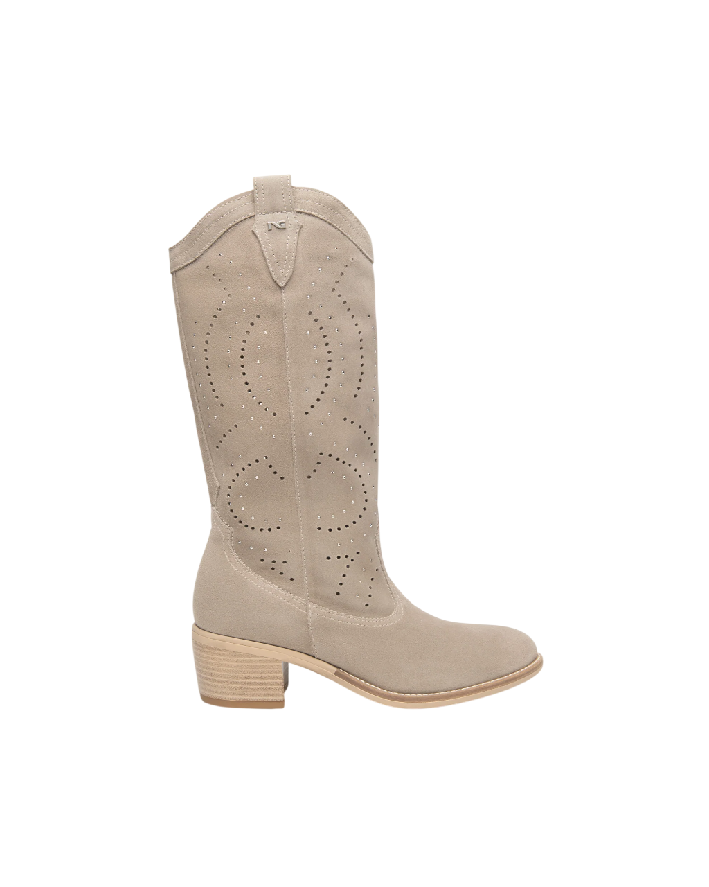 Stivale texano in camoscio