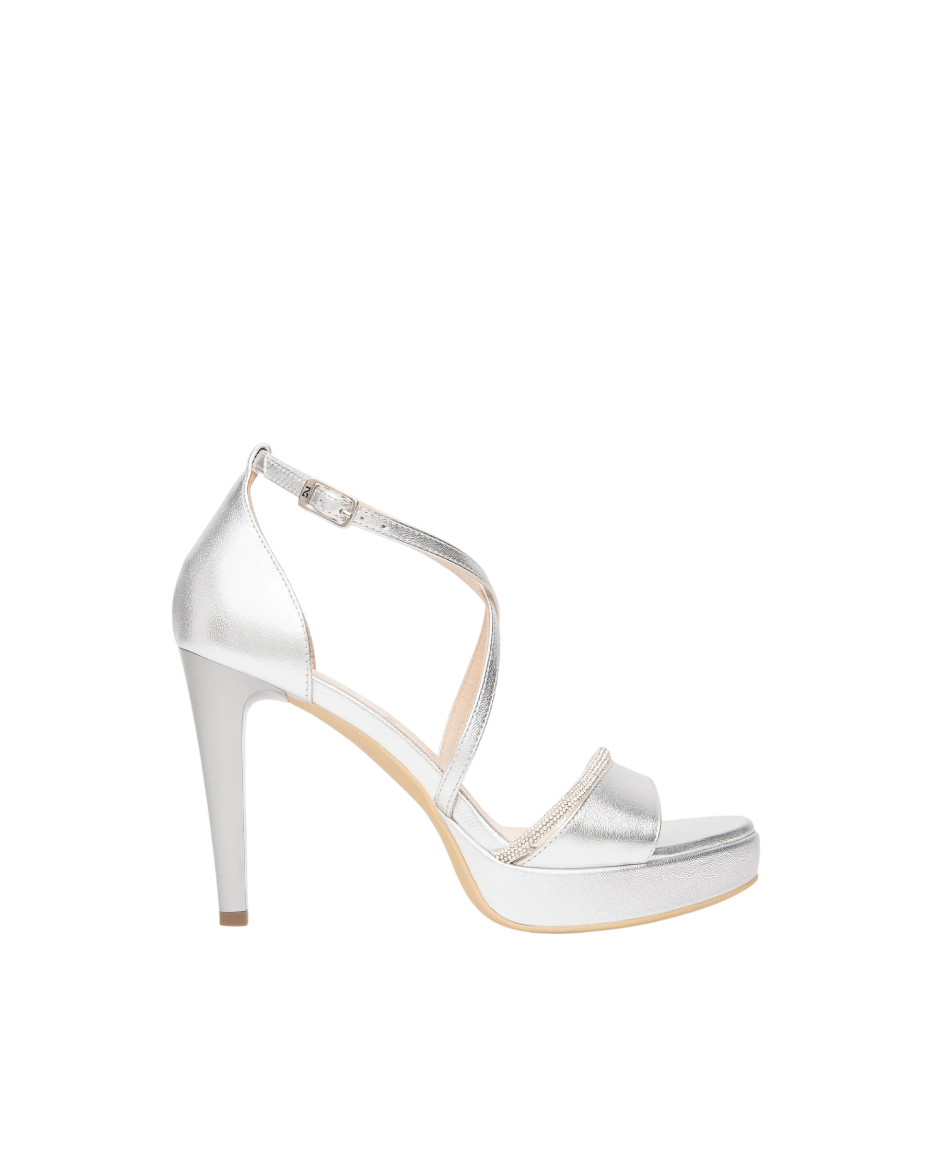 Sandalo tallone chiuso + strass