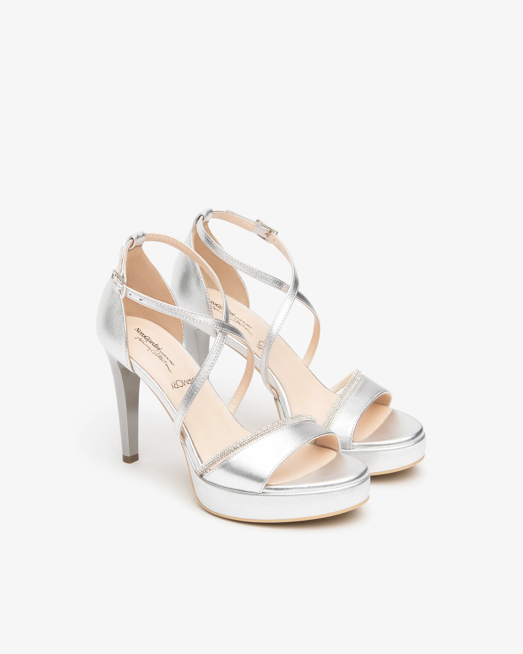 Sandalo tallone chiuso + strass