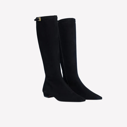 Stivali in camoscio Fold