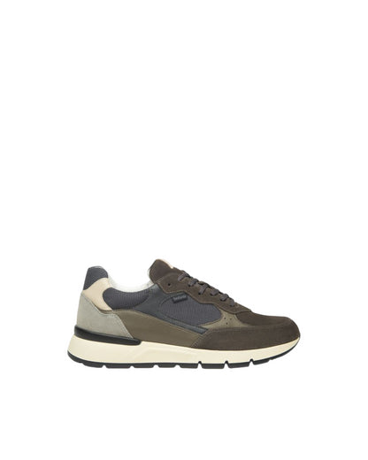 Sneakers in camoscio e nylon