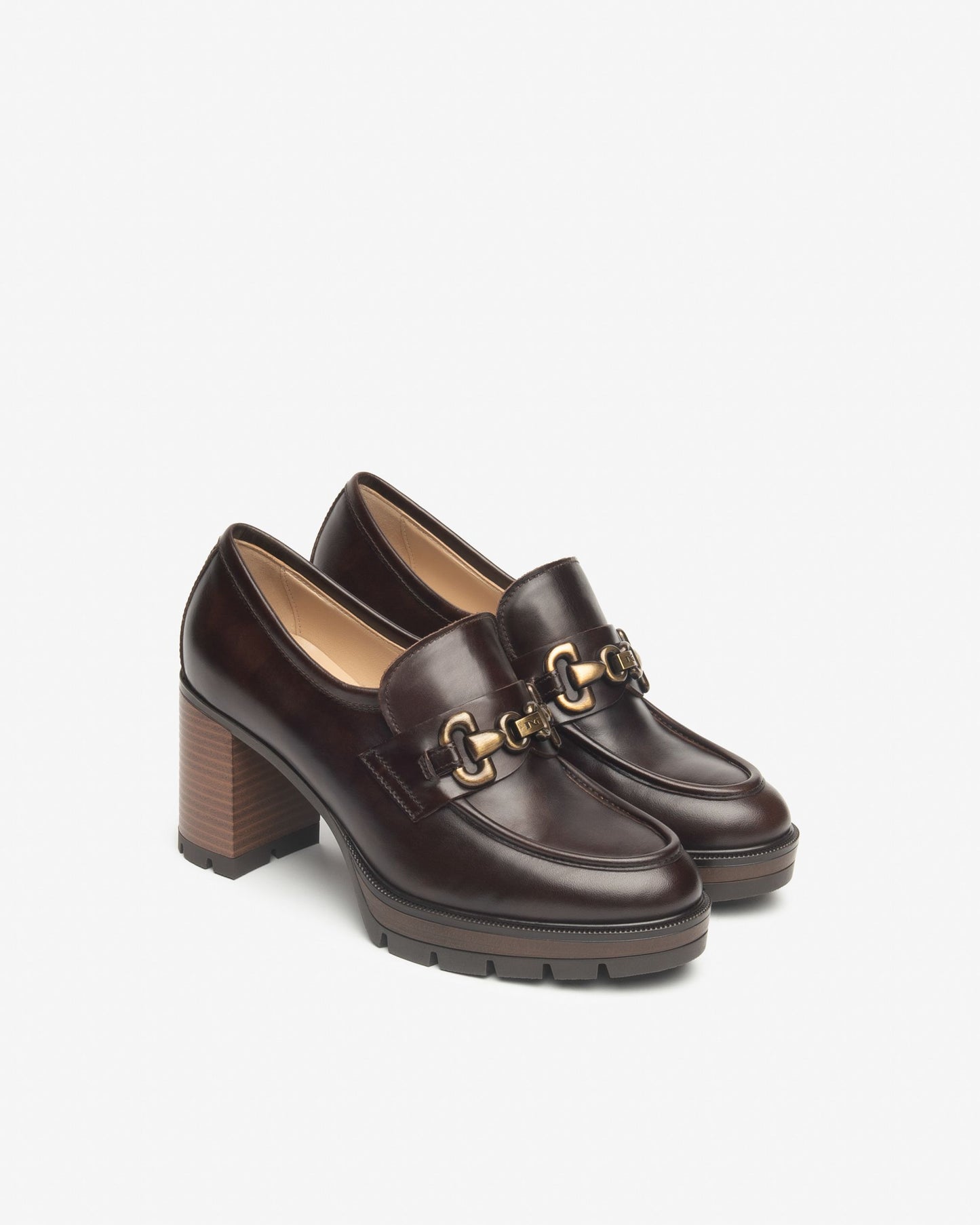 Mocassini alti in pelle