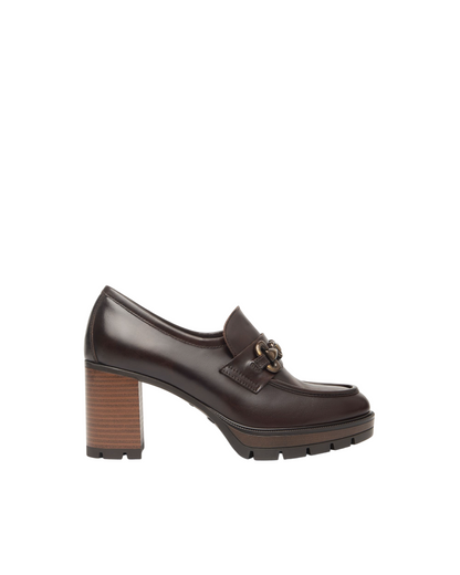 Mocassini alti in pelle