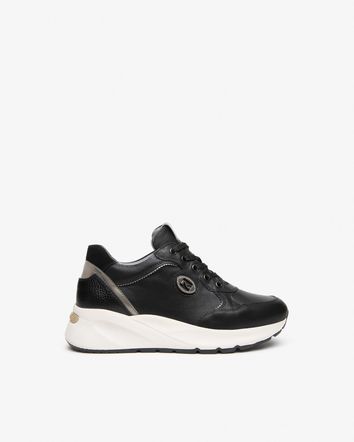 Sneakers in pelle, suede e materiale tecnico