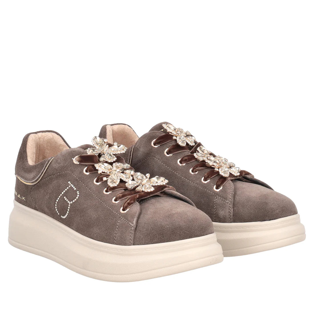 Sneakers in suede farfalla