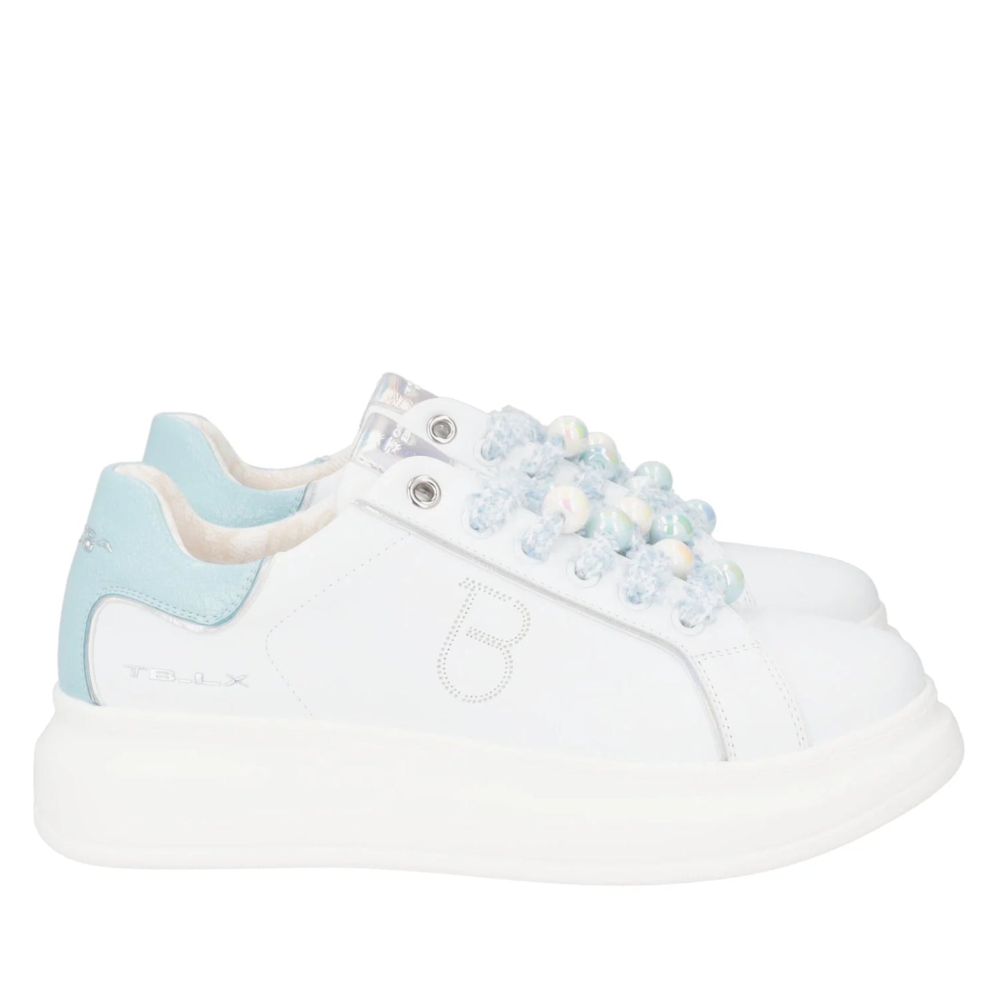 SNEAKER BELLATRIX CON PERLE EFFETTO BOREALE