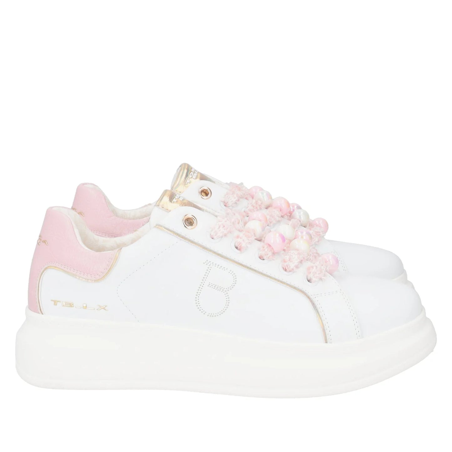 SNEAKER BELLATRIX CON PERLE EFFETTO BOREALE