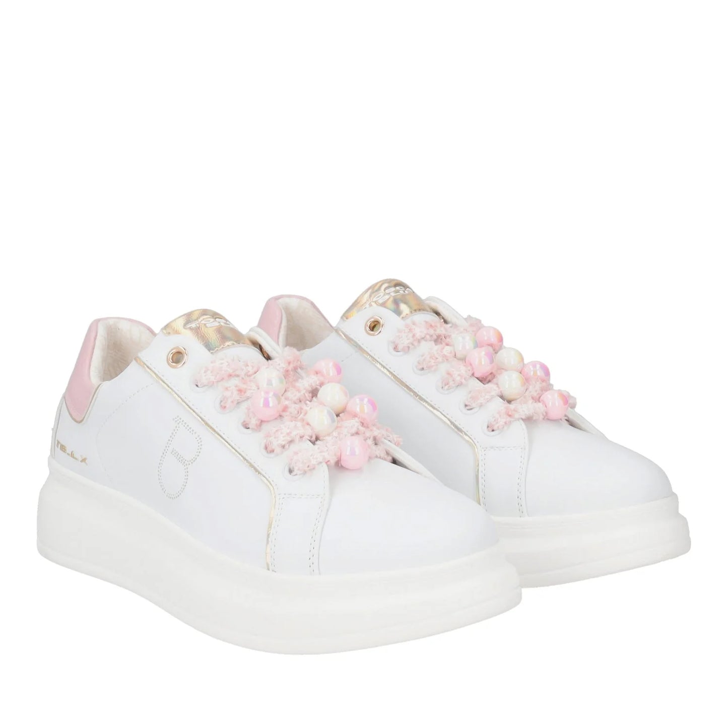 SNEAKER BELLATRIX CON PERLE EFFETTO BOREALE