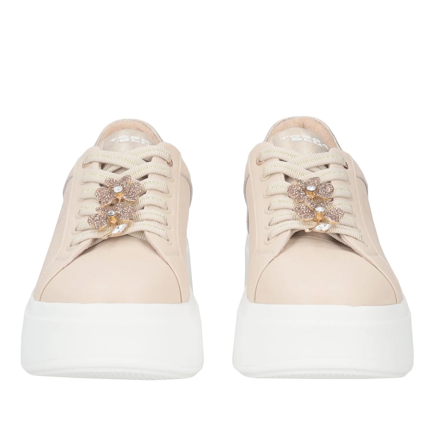 SNEAKER ELETTRA CON FIORI IN STRASS
