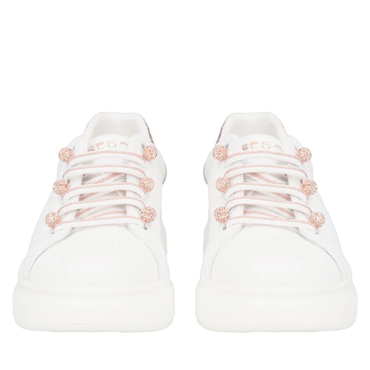 SNEAKER FENICE CON PERLE IN MICROSTRASS