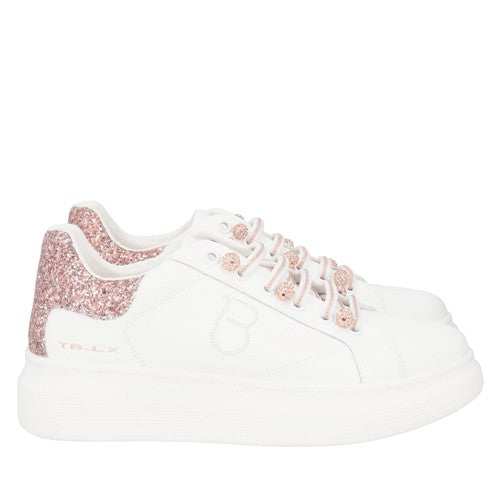 SNEAKER FENICE CON PERLE IN MICROSTRASS