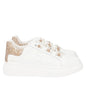 SNEAKER FENICE CON PERLE IN MICROSTRASS