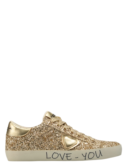 Sneaker glitter cuore